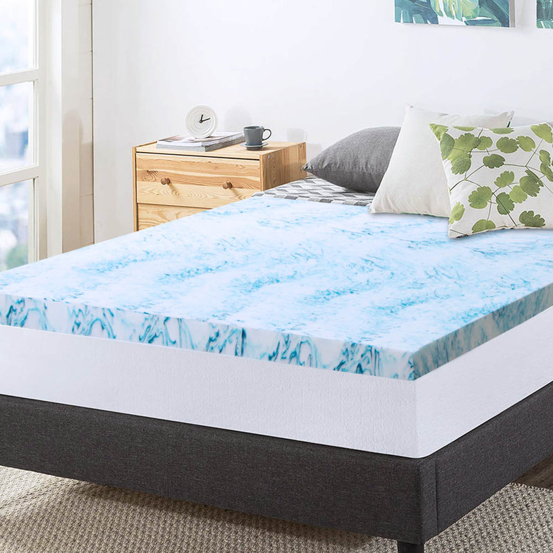 Surmatelas en gel bleu 2 po, Très grand