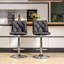 Arnet Pu Bar Stool 2pcs Black-1817255461