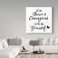 « be be stencil quote », art sur toile-31880242