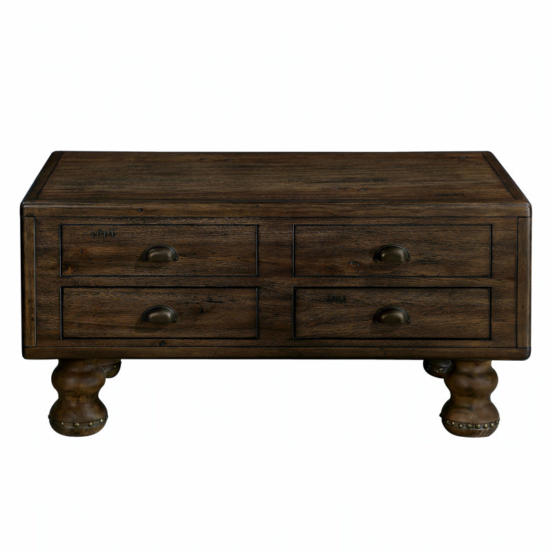 Solid Wood Rectangle Coffee Table, Espresso