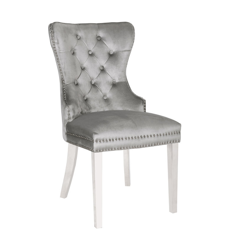Chaise parsons Ashlee, Gris clair