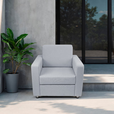 Chaise d'extérieur avec Sunbrella - toile granit