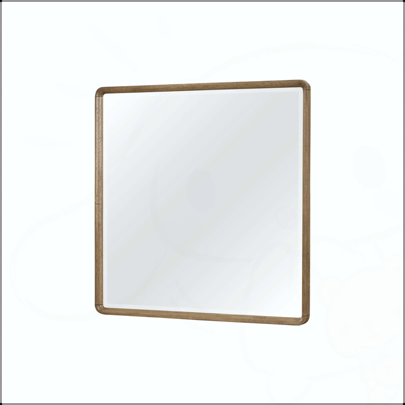 Miroir rectangulaire en bois, 26,75 po x 54 po, Noir