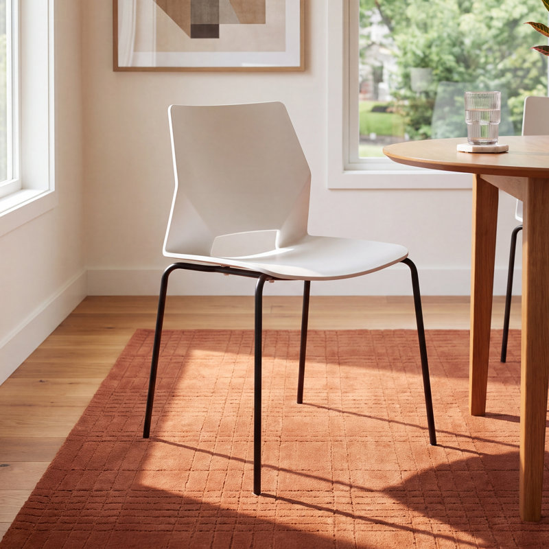 Samira Molded Dining Chair, White