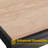Square Imitation-wood Patio Side Table, Outdoor Table with  UV Protection