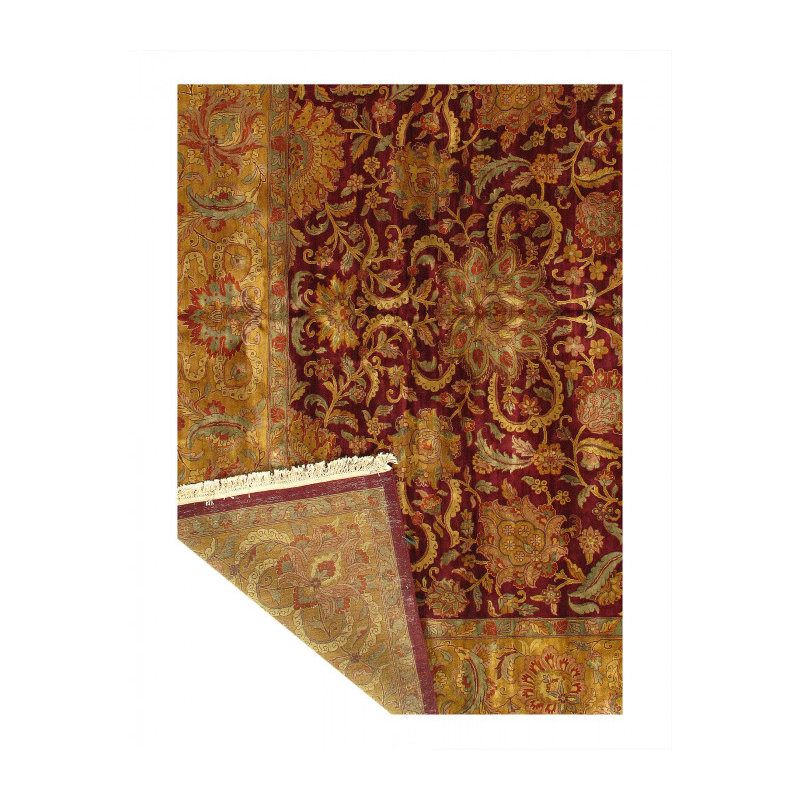 Rust Fine Hand Knotted Augra 12'4"X 14'9"