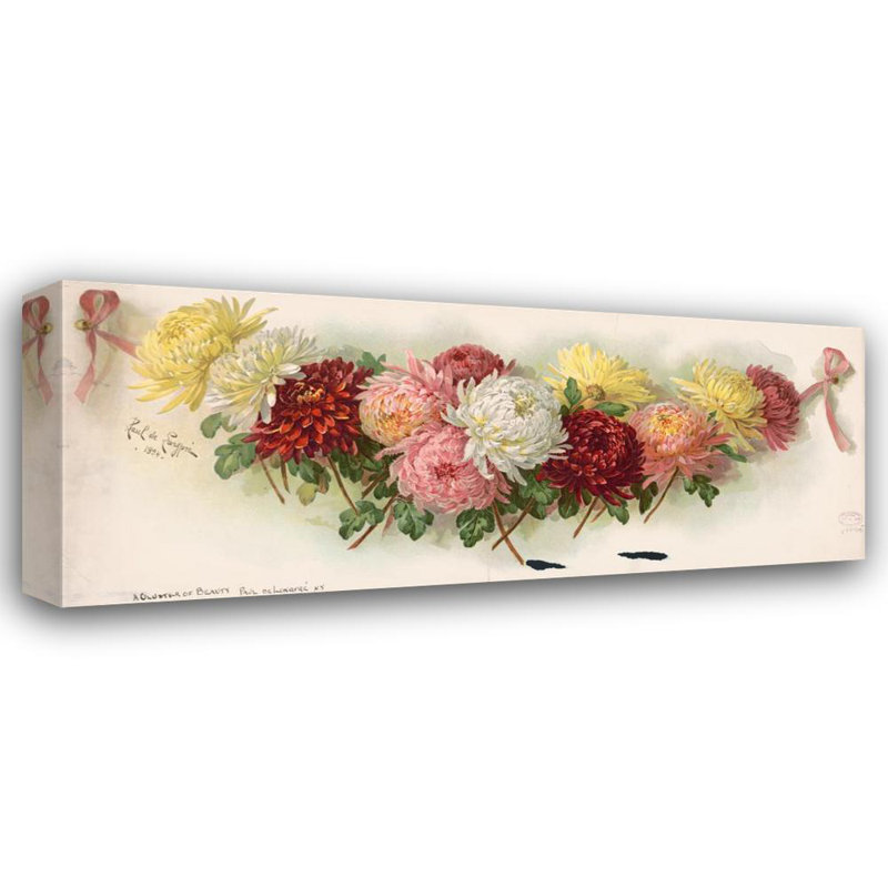 «A Cluster of Beauty» par Paul De Longpre - Toile tendue avec châssis, H 18 po x l 14 po