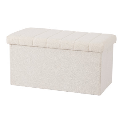 30" Upholstered Ottoman with Storage