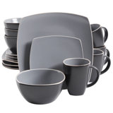 Soho Lounge Stoneware 16 Piece Dinnerware Set