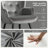 Tufted Wingback Chair and Ottoman-390166506