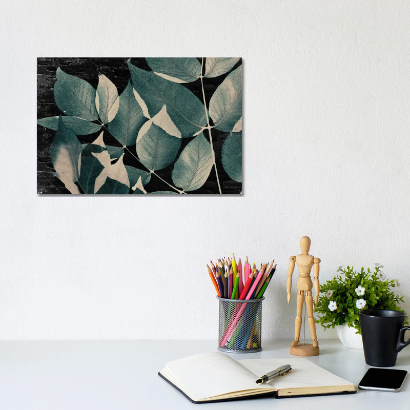 Dusty Leaves II by Kimberly Allen - Wrapped Canvas Print, 20.32 cm H x 30.48 cm W