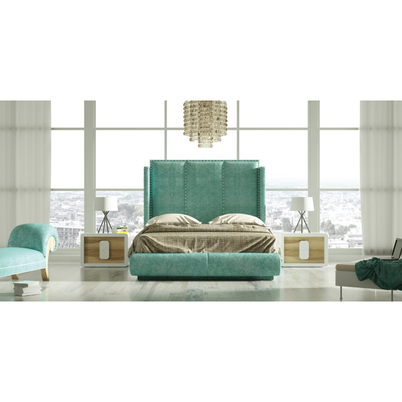 Lit standard Annalya, Grand, Turquoise