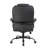 Liv Rolling Oversized Swivel Chair, Black Faux Leather, 400Lbs