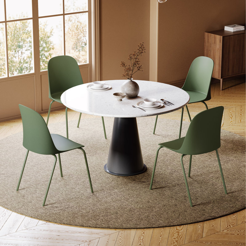 Stackable Dining Chairs, Green