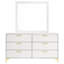 Commode 6 tiroirs avec miroir James White