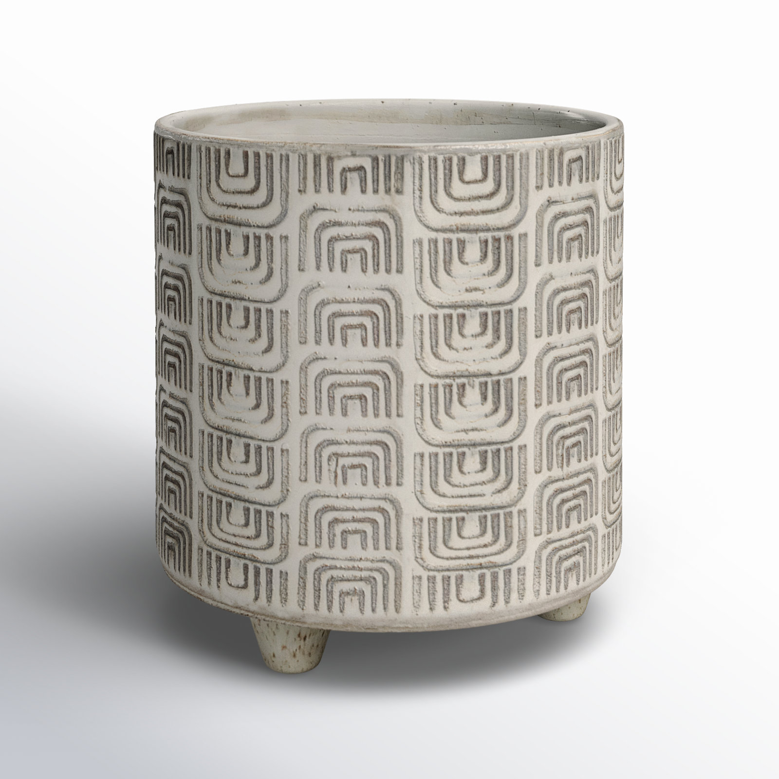 Harissa Ceramic Pot Planter, 7.5" H x 7.25" W x 7.25" D