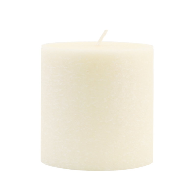 Bougie colonne non parfumée Timberline, H 3 po x l 3 po x P 3 po, Ivoire