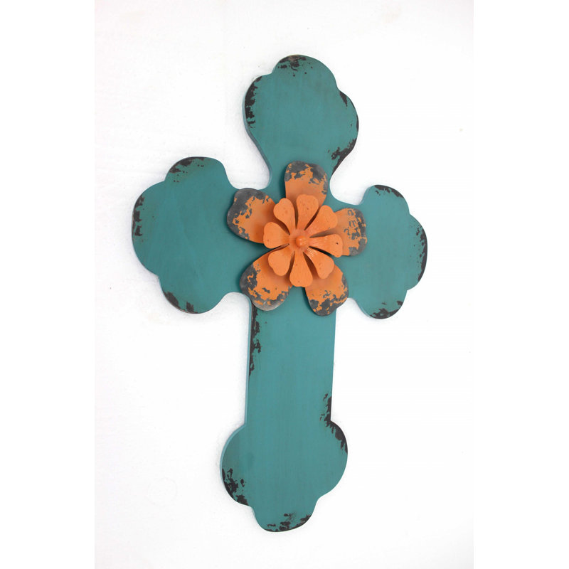 Blue Wood Hanging Dimensional Sculpture