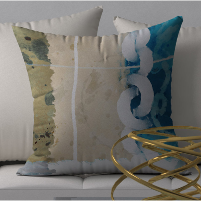 Housse de coussin carrée/insert, 18 po x 18 po