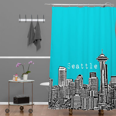Rideau de douche simple seattle Bird Ave