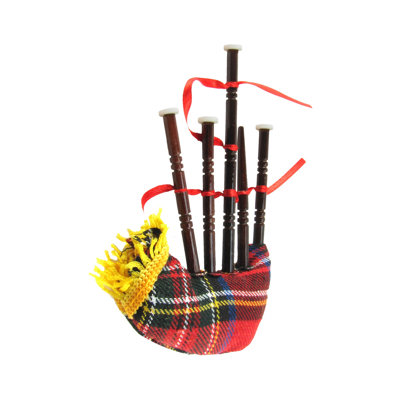 5.5'' Plaid Hanging Figurine Ornament