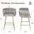 Kristyn Upholstered 25.6'' Counter Stool With Metal Frame-916650104
