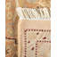 Tapis unique fait à la main Keenan - beige / rouge 8 pi 2 po x 10 pi 1 po