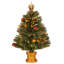 Arbre à feu d'artifice en fibre optique avec ornements en forme de boule par The Holiday Aisle®-961726398