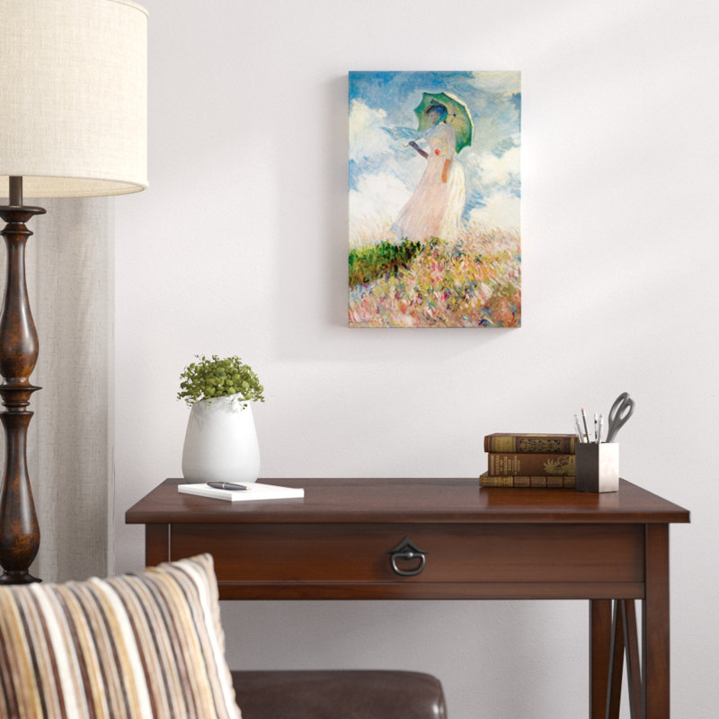 Woman With A Parasol by Claude Monet - Wrapped Canvas Print, 91cm H x 61cm W