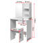 Demi-May Dressing Table with Mirror