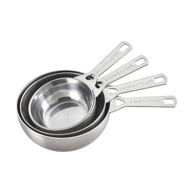 Le Creuset Stainless Steel Batch Baking Measuring Cups - Set of 4