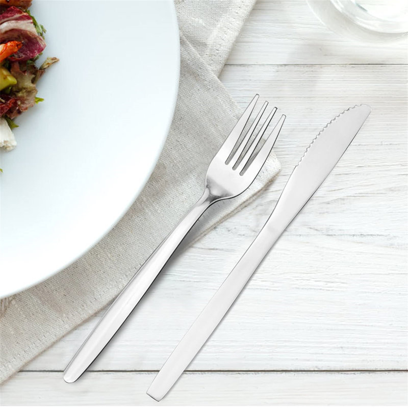 Cutlery Set, 32 Piece Cutlery Set For 8 People, Stainless Steel Knife And Fork Sets, Silverware Set Ideal For Home/ Party/ Restaurant, Mirror-Polished & Dishwasher-Safe