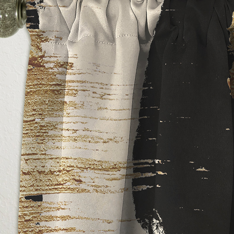 Rideau simple occultant moderne Glam Collage II, L 52 po x L 84 po