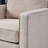 Ballentine Mid-Century Modern Accent Chair with Channel Stitching and Rubberwood Legs-1622894885
