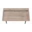 Bureau d'ordinateur, bureau personnel, ordinateur portable, tablettes de rangement, L 48 po, stratifié de travail, métal, contemporain, moderne-772753645