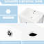 Meuble-lavabo blanc de 24 po avec lavabo en céramique, armoire et tiroirs à fermeture en douceur, poignées rétro en alliage d'aluminium avec rangement intégré noir-99571947