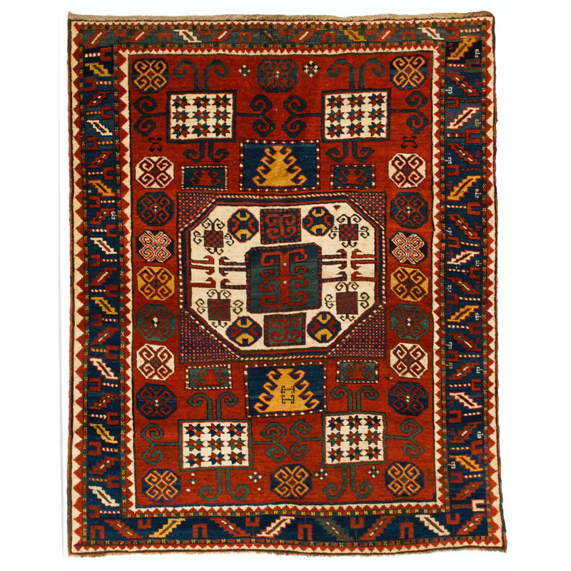 Tapis antique Karatchoph Kazak, vers 1870