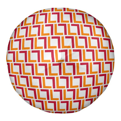 Tampa Bay Throwback Football Luxury Round Pillow Cover & Insert