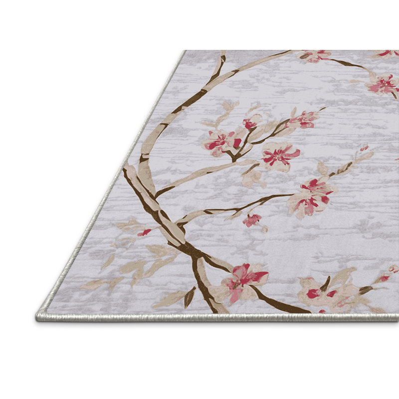 Tapis blanc soyeux et moelleux, Rectangulaire 3 pi x 5 pi