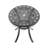 3-Piece Set Of All-Weather Cast Aluminum Dining Furniture Set With Black Frame-1418848386