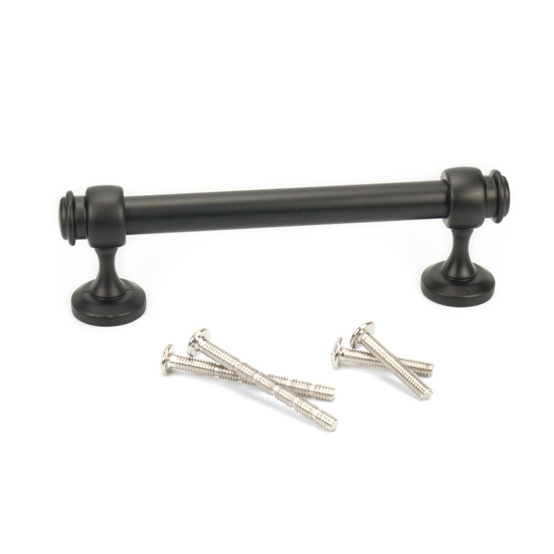 Milano Door and Drawer Pull, Matte Black, 4, 1