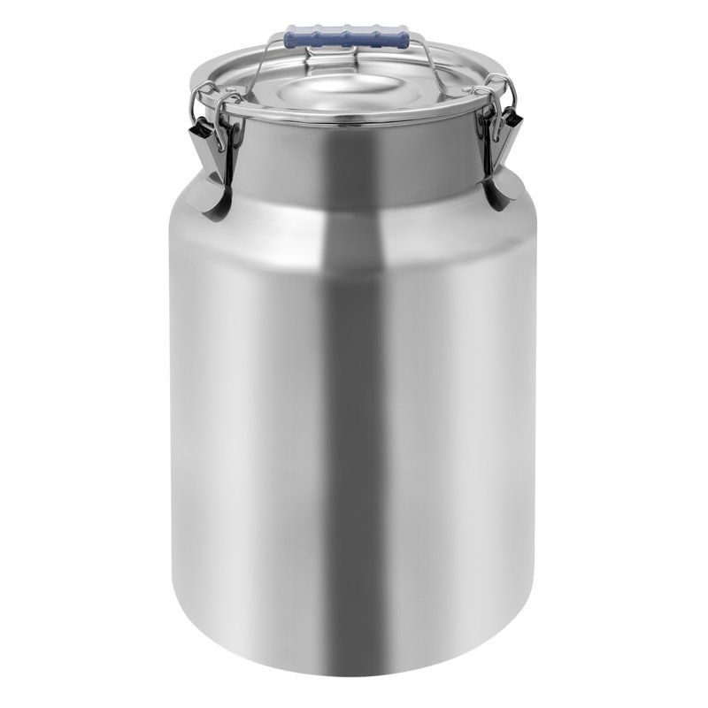 Contenant alimentaire en acier inoxydable 12L / 3,17 gallons avec couvercle, Argent