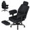 Heavy Duty Office Chair 200KG, Big and Tall Desk Chair, Executive Ergonomic Office Chair with Footrest & Lumbar Support, High Back Computer Gaming Chair with Storage Gag, Liftable Armrest