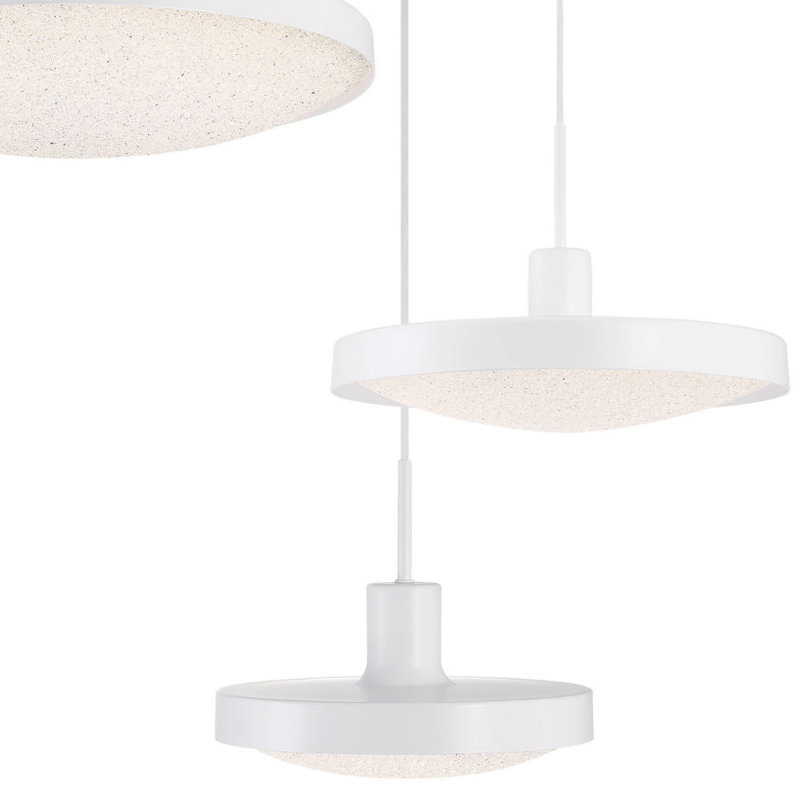 Luminaire suspendu tambour 1 lumière DEL Sandstone