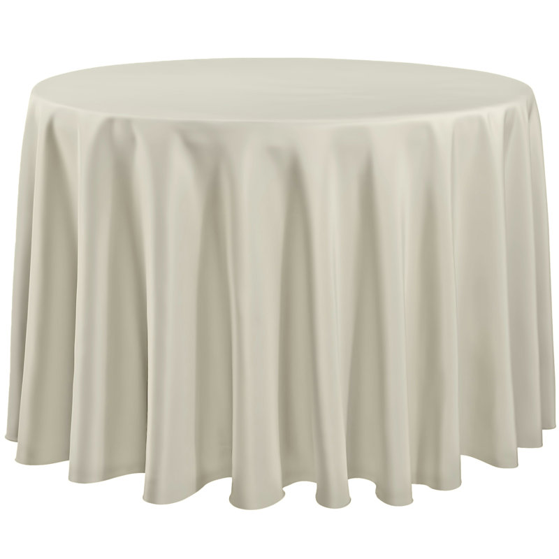 Housse de table en polyester | Tissu lavable | Infroissable | Nappe pour banquets, mariages, fêtes et plus, 108 po, noir