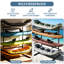 Heavy-Duty 4-Tier Kayak Storage Rack - 400LB Load Rating Adjustable Canoe Holder with Anchor Points, Swappable Wheels/Feeds & Anti-Rust Steel for Indoor/Outdoor Use