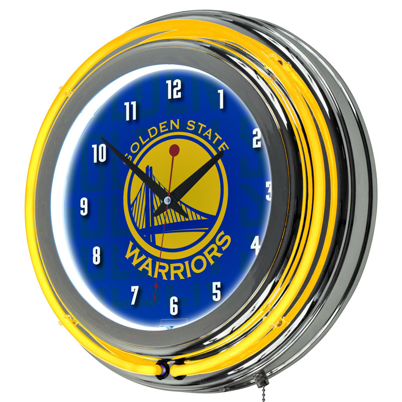 Horloge murale 11 po NBA, 11", Golden State Warriors