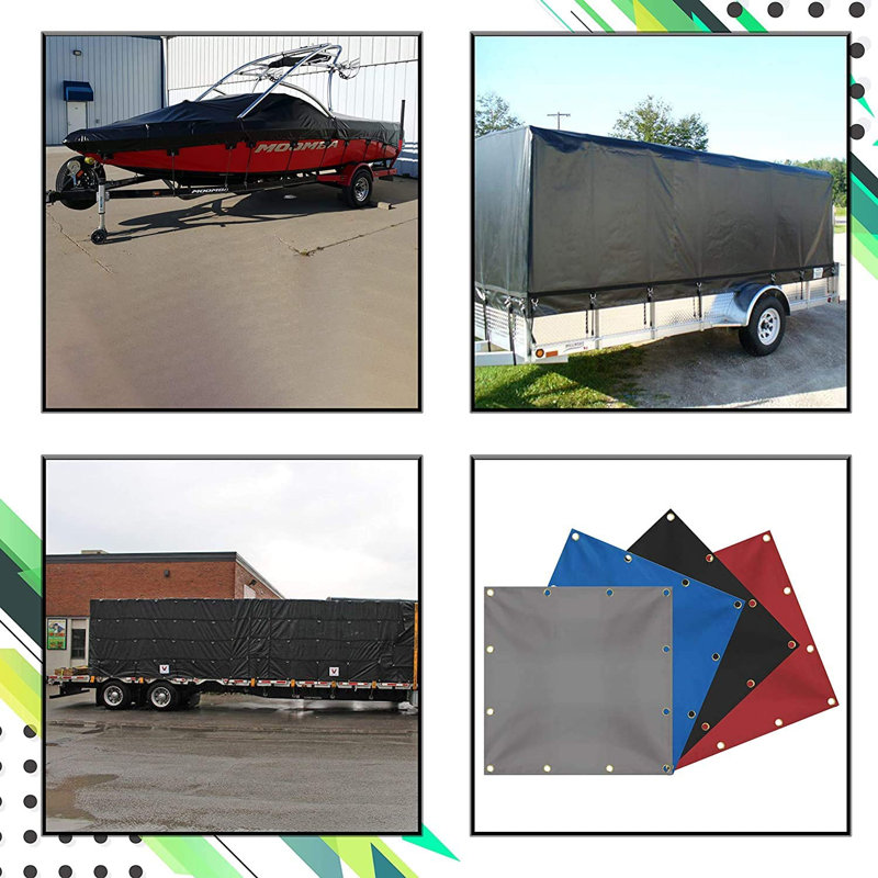 Multipurpose Heavy Duty Waterproof Tarp, Outdoor Protective Tarpaulin with Reinforce & UV Resistant, 480" H x 720" W x 4" D