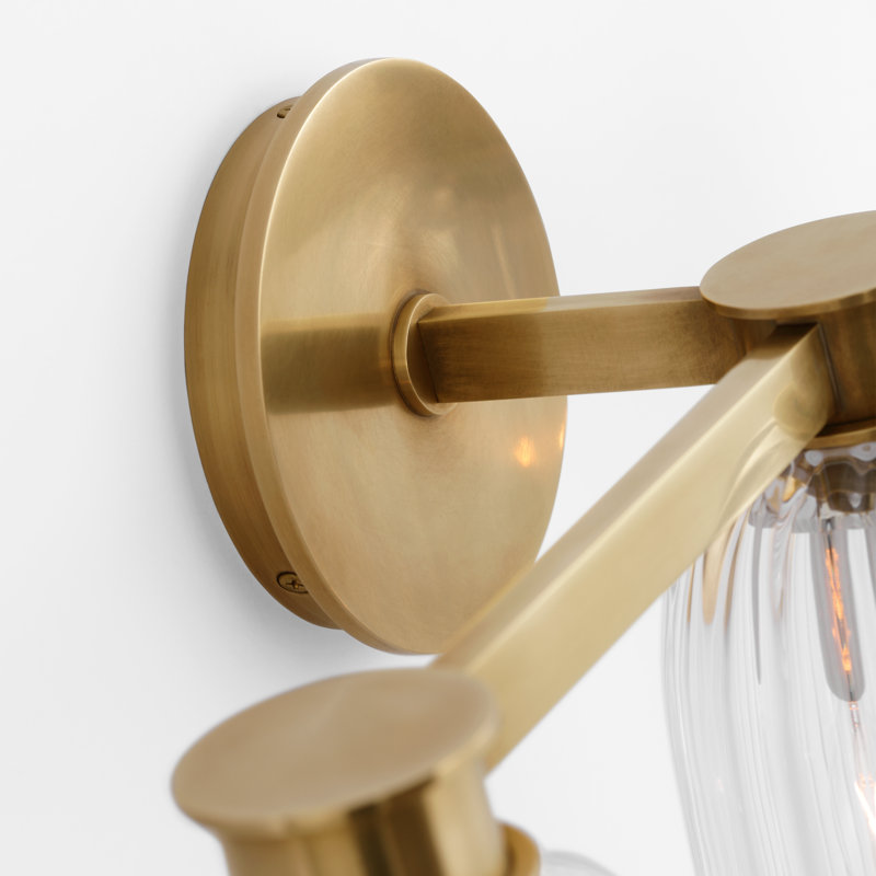 Asalea 3 - Light Vanity Light, Antique Burnished Brass