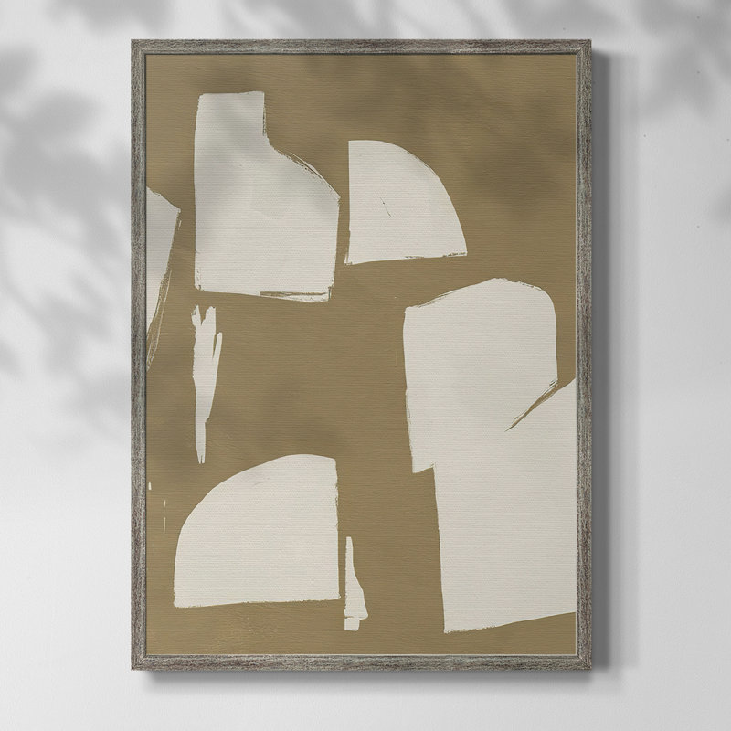 Impression encadrée ChunkyAb AbstractIV - bois massif, H 15 po x l 12 po
